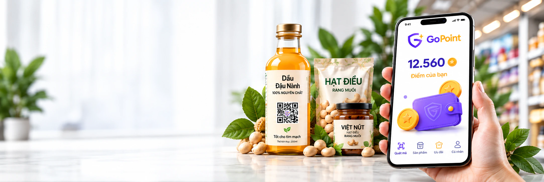 Sản phẩm Việt gắn QR Checkgo và ứng dụng Go Point