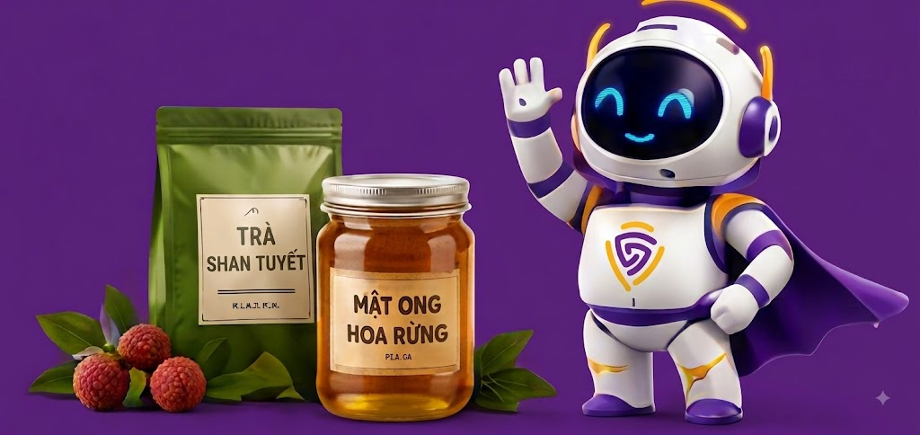 Checkgo Mascot Robot & Sản phẩm OCOP Nông sản