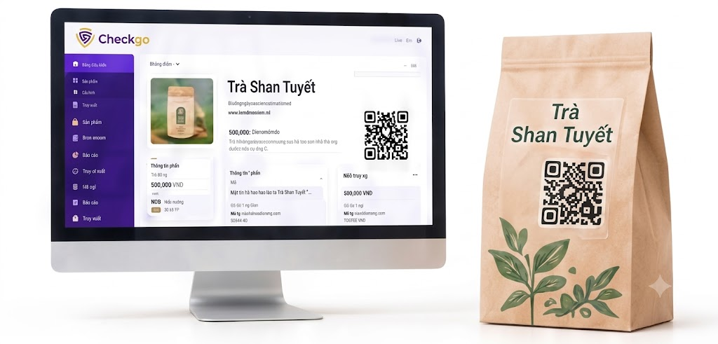 Màn hình Hồ sơ số và bao bì sản phẩm