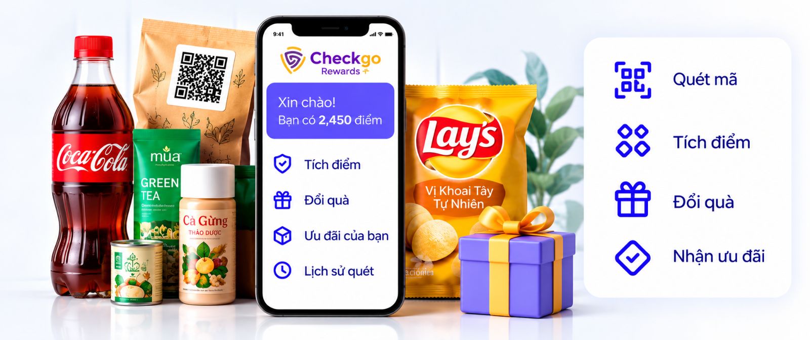 Checkgo Rewards — tích điểm và ưu đãi